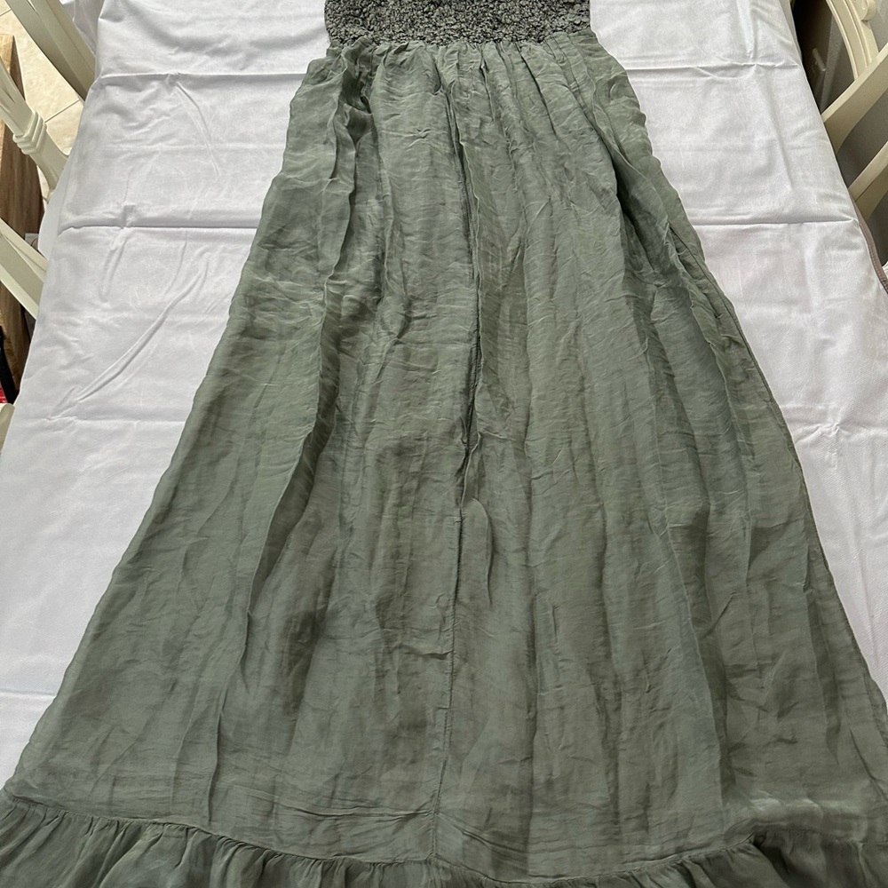 Elegant Sage A-Line Skirt